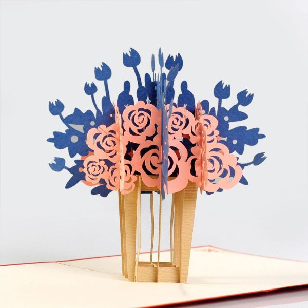 pop up flower card